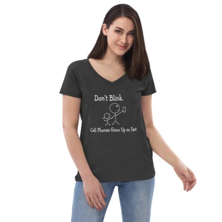Don't Blink Women's dark color V-neck